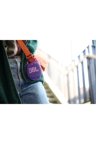 JBL  Taşınabilir Bluetooth Hoparlör Mor 12 Saat Müzik Çalma Suya Dayanıklı