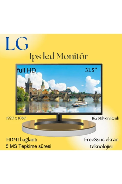 LG  31.5" 5 MS 75 Hz FreeSync Full HD IPS LED Monitör
