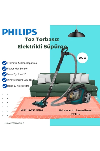 Philips  Marathon Ultimate Toz Torbasız Elektrikli Süpürge