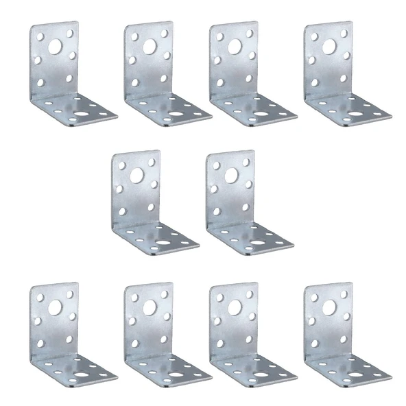 (10 ADET) Mobilya Eşya Dolap Duvara Sabitleyici Köşebent Bağlantı Aparatı L Demiri Gönye 60x60x45 Mm - Resim 3