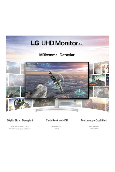 LG  60 Hz FreeSync 4K Ultra HD VA LED Monitör