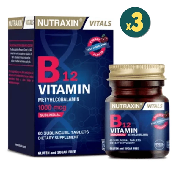 Nutraxin B12 Vitamin 60 Tablet 3 Adet