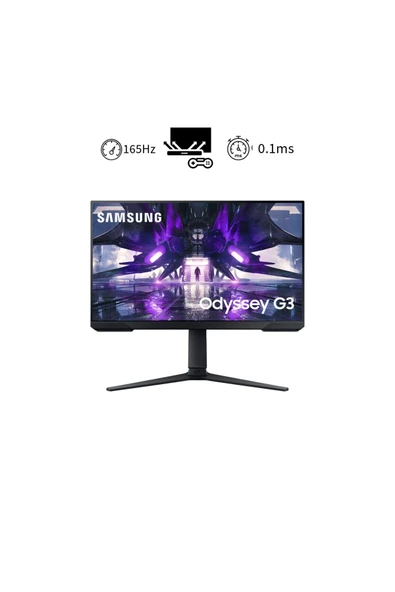 Samsung  1ms 165HZ FreeSync Premium HAS+Pivot Gaming Monitör Siyah 24inç