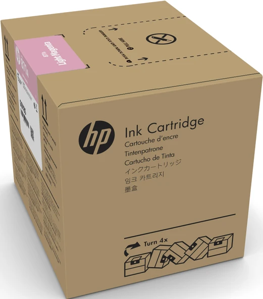 Feyza Bilişim HP 871C Light Magenta 3 Litrelik Açık Kırmızı Orijnal Latex Mürekkep Kartuşu (G0Y84C) - 1