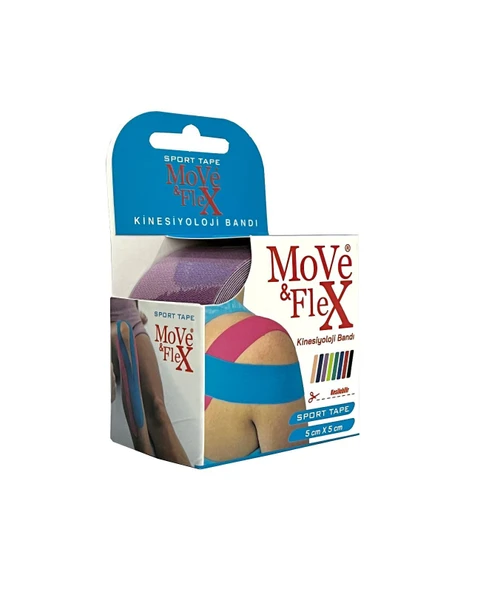 Move&Flex Kinesiyoloji Bandı Mor