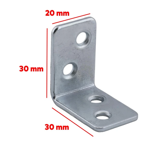(10 ADET) Mobilya Eşya Dolap Duvara Sabitleyici Köşebent Bağlantı Aparatı L Demiri Gönye 30x30x20 Mm - Resim 3
