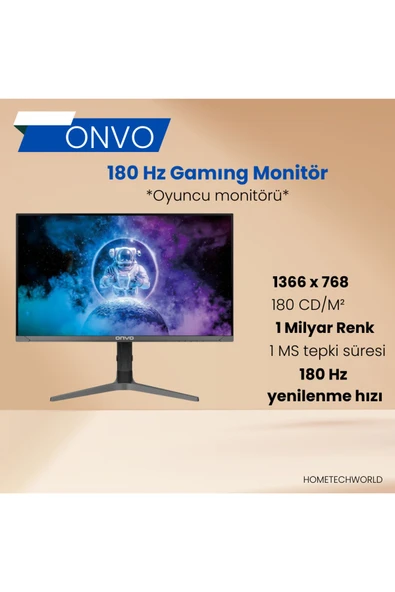ONVO  32" 1 MS 180 Hz Gamıng Monitör