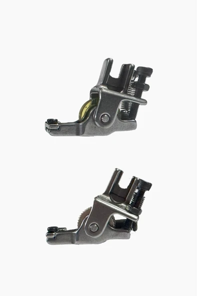 Sanayi Tipi Dikiş Makinesi Uyumlu Rulmanlı Tekerlekli Gizli Fermuar Ayağı 2 Li Set - Resim 2