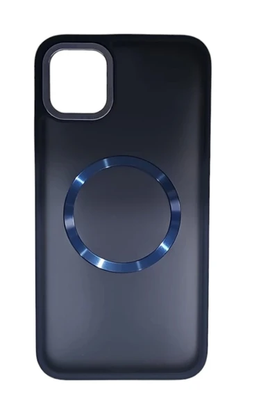 İphone 13 Kılıf Matte Magsafe Lacivert