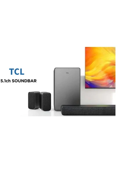 TCL  Güçlü Soundbar Ev Sinema Sistemi 5.1 Kanal 430w Bluetooth Hdmi