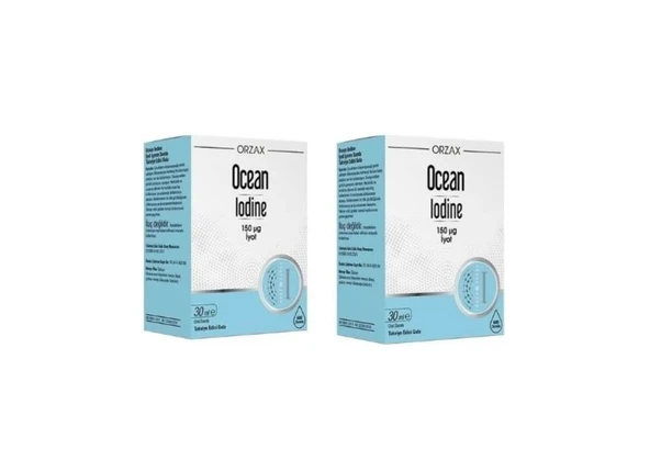 Orzax Ocean Iodine Damla 30 ml 2 Adet