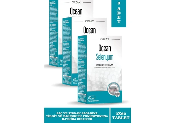 Ocean Selenyum 200 Mcg 60 Tablet x 3 Adet