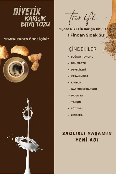Diyetix Magıc Milk Karışık Bitki Tozu Iştah Açıcı - 6