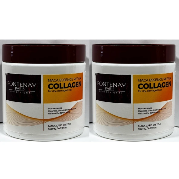 Fontenay Collagen Saç Maskesi & Buğday Proteinli 500 ml 2'Li Set