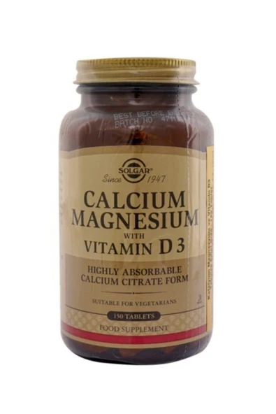 Solgar Calcium Magnesium Vitamin D3 150 Tablet