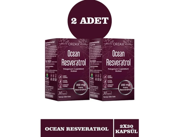 Ocean Resveratrol 200 mg 30 Kapsül 2 Adet