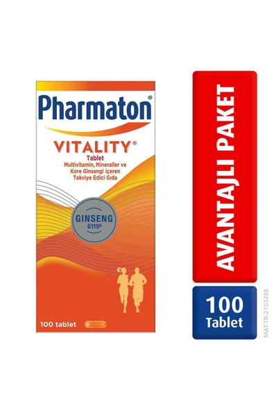 Pharmaton Vitality 100 Tablet ürün görseli 1