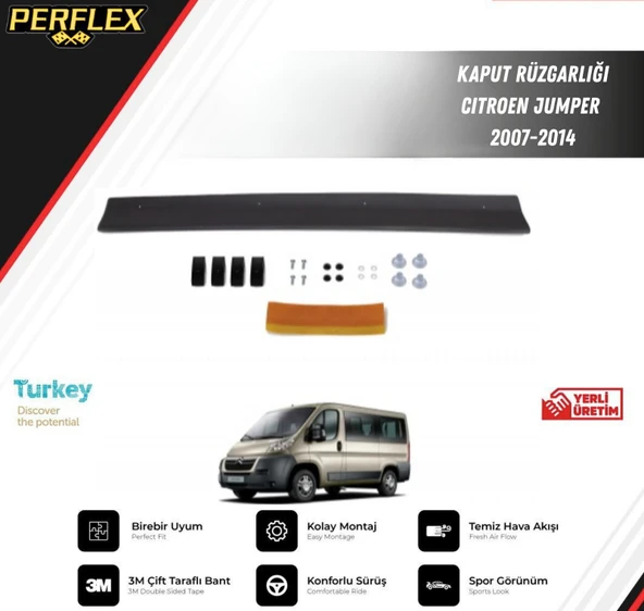 KAPUT RÜZGARLIĞI CITROEN JUMPER 2007-2014