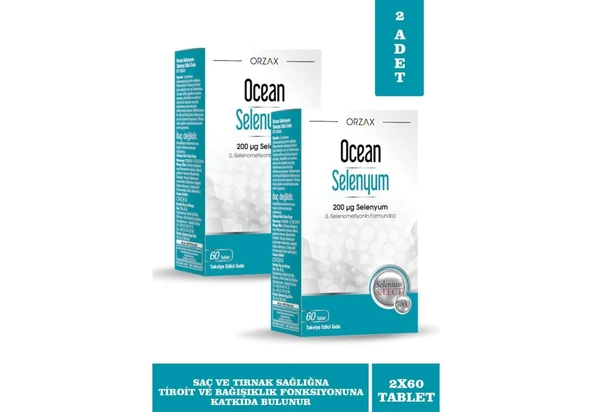 Ocean Selenyum 60 Tablet 200 Mcg 2 Adet ürün görseli