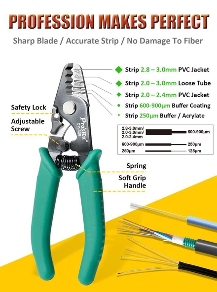 Proskit CP-328 Fiber Optik Kablo Soyucu - 2