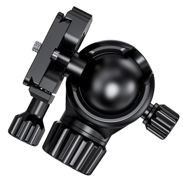 JUSINO BE-36 Profesyonel Tripod Kafası - 12 kg Taşıma Kapasitesi - CNC Alüminyum - Panoramik Hareket - Arca-Swiss Uyumlu - 6