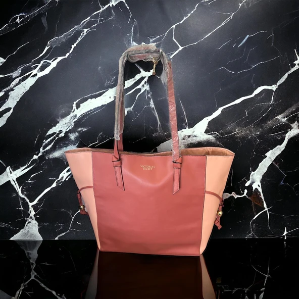 Victoria's Secret Şeftali Renk-Tote-Büyük Boy-günlük Ve Gece-Trent-Kol Çantası - 2
