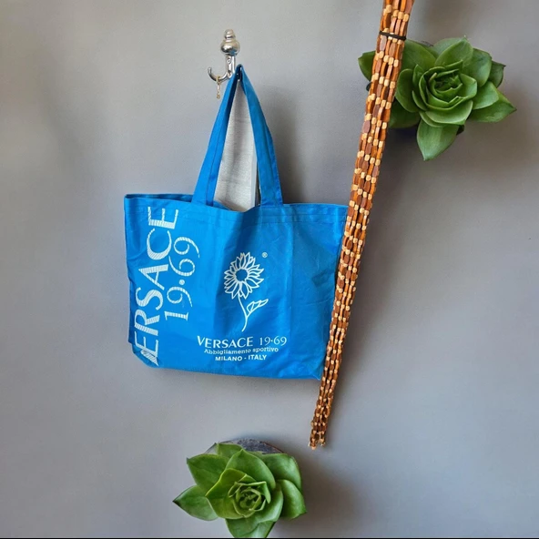 Versace Günlük Kullanım VE Plaj Çantası Genişlik 55- Derinlik-35-Harika Kumaş - 2