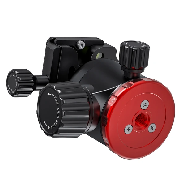 JUSINO BE-36 Profesyonel Tripod Kafası - 12 kg Taşıma Kapasitesi - CNC Alüminyum - Panoramik Hareket - Arca-Swiss Uyumlu - 4