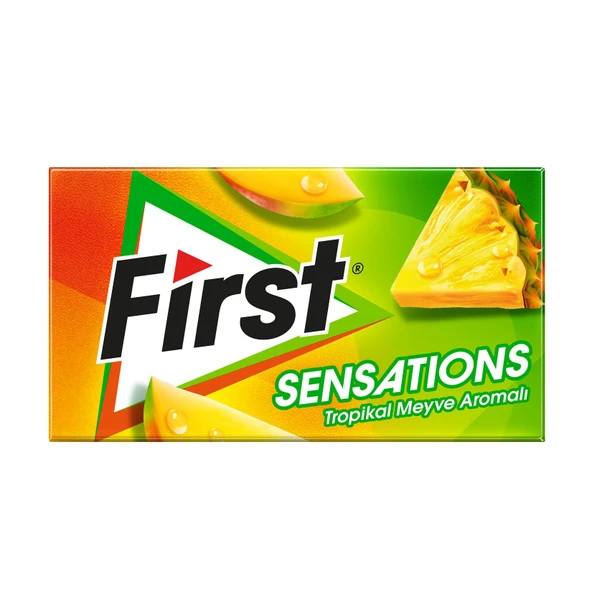 First Sensations Tropikal Meyve Aromalı Şekersiz Tatlandırıcılı Sakız 3'lü Paket - 2