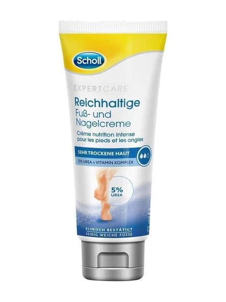Scholl Ayak ve Tırnak Kremi Ure Bakım Zengin %5 75 ml
