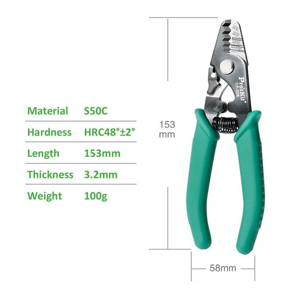 Proskit CP-328 Fiber Optik Kablo Soyucu - 5