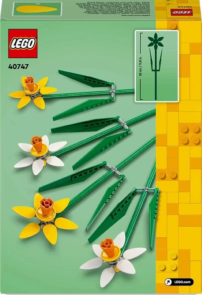 LEGO Iconic Nergis 40747- Dekoratif, Koleksiyonluk ve Sergilenebilir Çiçek Modeli Yapım Seti (216 Parça) - 3