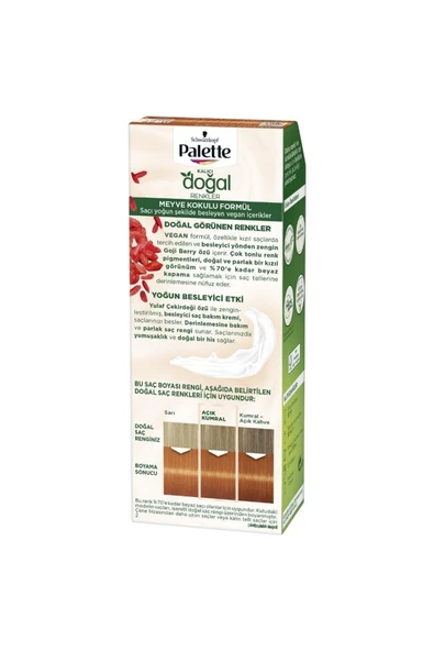 Palette Kalıcı Doğal Renkler Set Boya 8-77 Tarçın Bakır - 2