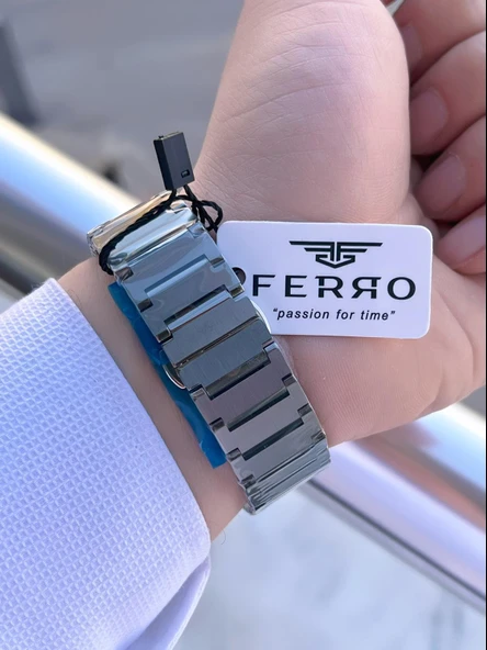 Ferro Çelik Kordon Nişan Ve Damat Saati Olarak ITALIAN DESIGN 3 Atm Erkek Kol Saati EFM40136-A4 - 5