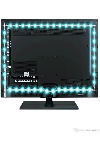 Moonix  Tv Arkası Uzaktan Kumandalı RGB Led Şerit Aydınlatma Seti 16 Renk 1-3-5 Metre Seçenekleri - 3