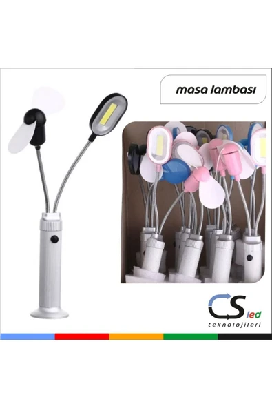 CSled  Pervane ve Mıknatıslı Masa Lambası