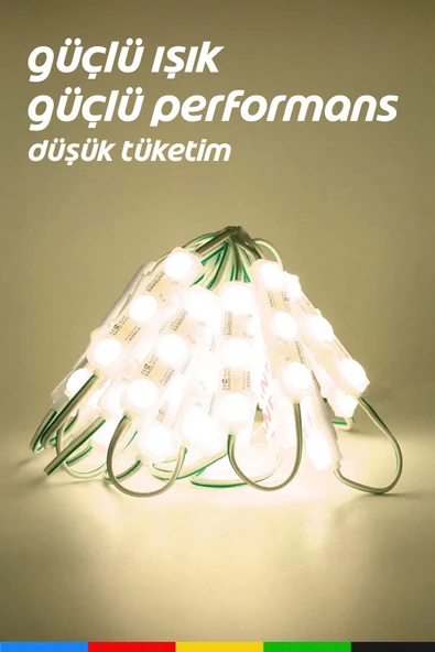CSled  12V 1.08W Samsung  Gün Işığı 4000K Geniş Açı LED  1000 Adet Su Geçirmez Yapışkanlı Dekoratif Işık - 6