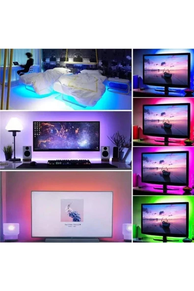 Cata  Bluelight Samsung Led 3 Metre Usb Tv Led Rgb - 2