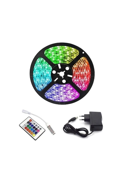 Panther  Rgb Kumandalı Trafolu Şerit Led 5m