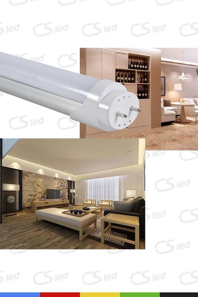 CSled  Beyaz 60 cm LED Floresan – 12V Adaptör Dahil, Yüksek Verimli Aydınlatma - 5