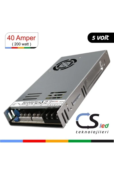 CSled  5 Volt 40 Amper Metal Kasa Adaptör