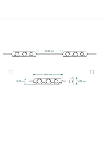 Ne Lazımsa Var  CFR 10 Adet 1.8 Watt 3 Ledli Parmak Led Modül Mercekli Beyaz,Gün ışığı,amber (sarı),kırmızı 12v - 3