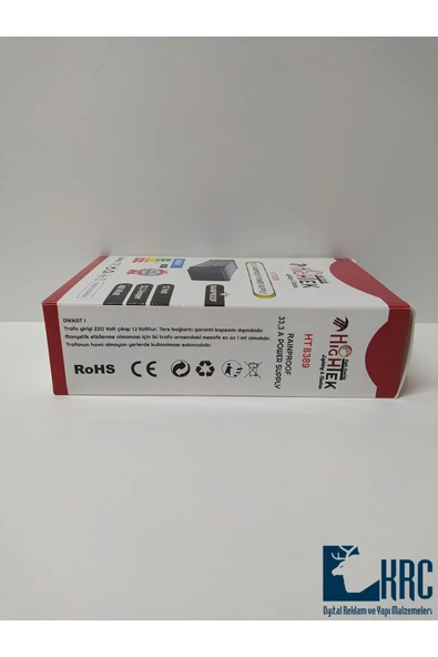 KRCDİJİTAL  Hightec Yağmur Korumalı Led Trafo-power Supply 12-400-33,3 - 5
