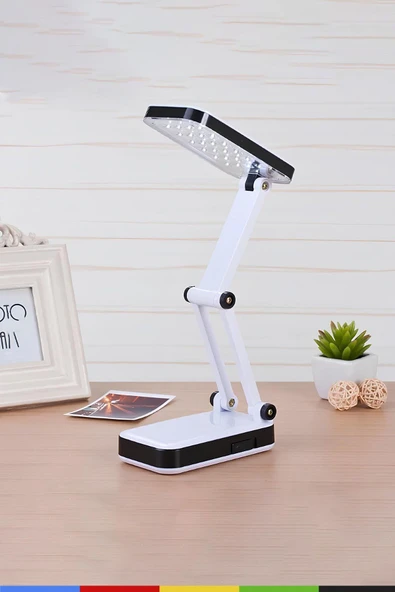 CSled  Şarjlı Robot LED Masa Lambaları – Katlanabilir, Portatif, Kamp & Ders Çalışma Işığı (24 LED) - 5