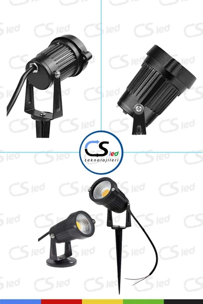 CSled  7W COB LED Çim Aydınlatma Kazıklı Bahçe Armatürü – IP65 Gün Işığı - 2