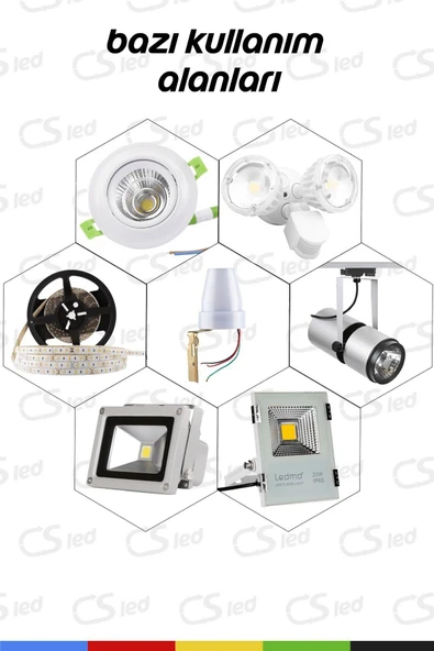 CSled  Fotosel Rölesi – IP44 Işık Sensörü, 220-240V Otomatik Aydınlatma Kontrolü - 3