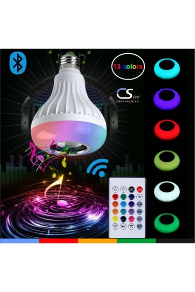 CSled  Cs Led Bluetooth Hoparlör Akıllı Rgb Led Ampul Lamba
