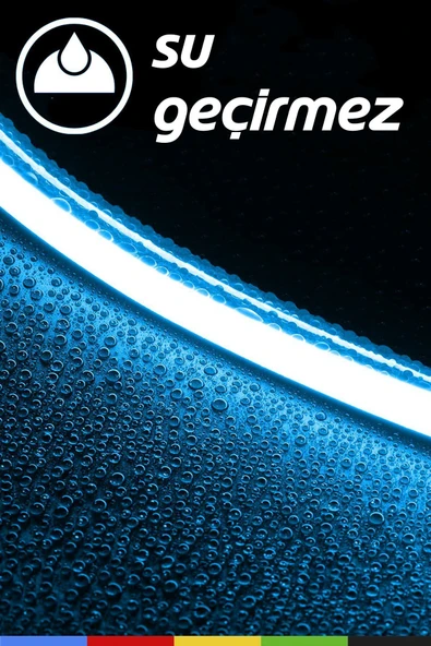 CSled  12V İç ve Dış Mekan Buz Mavisi Neon LED – 50 Metre Esnek Silikon Neon  (2.5 Cm’de Bir Kesilebilir) - 5