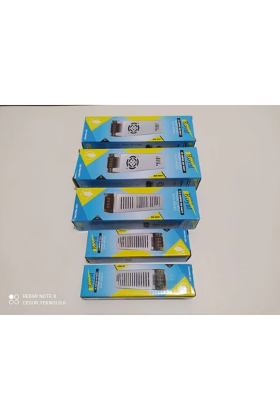 Gold ROYAL  12v 30a Amper 360w Fanlı Slım Ince Metal Güvenlik Kamera Cctv Şerit Led Adaptör Trafo - 3