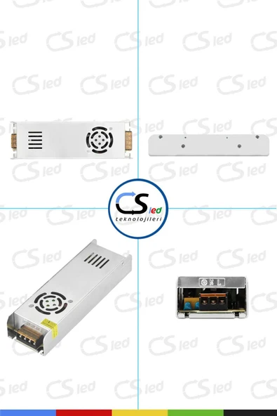 CSled  12V 30 Amper 360 Watt Metal Fanlı Dar Kasa Adaptör – Güçlü ve Güvenilir İç Mekan Kullanımı - 5